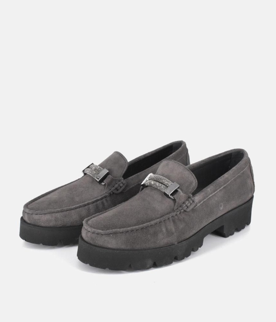 Vittoria Mengoni Vittoria Mengoni Plush Grey Premium Loafers Best