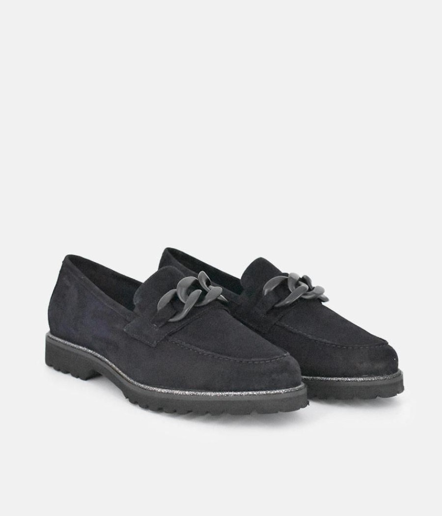 Sioux Sioux Luxe Navy Suede Link Loafer Online