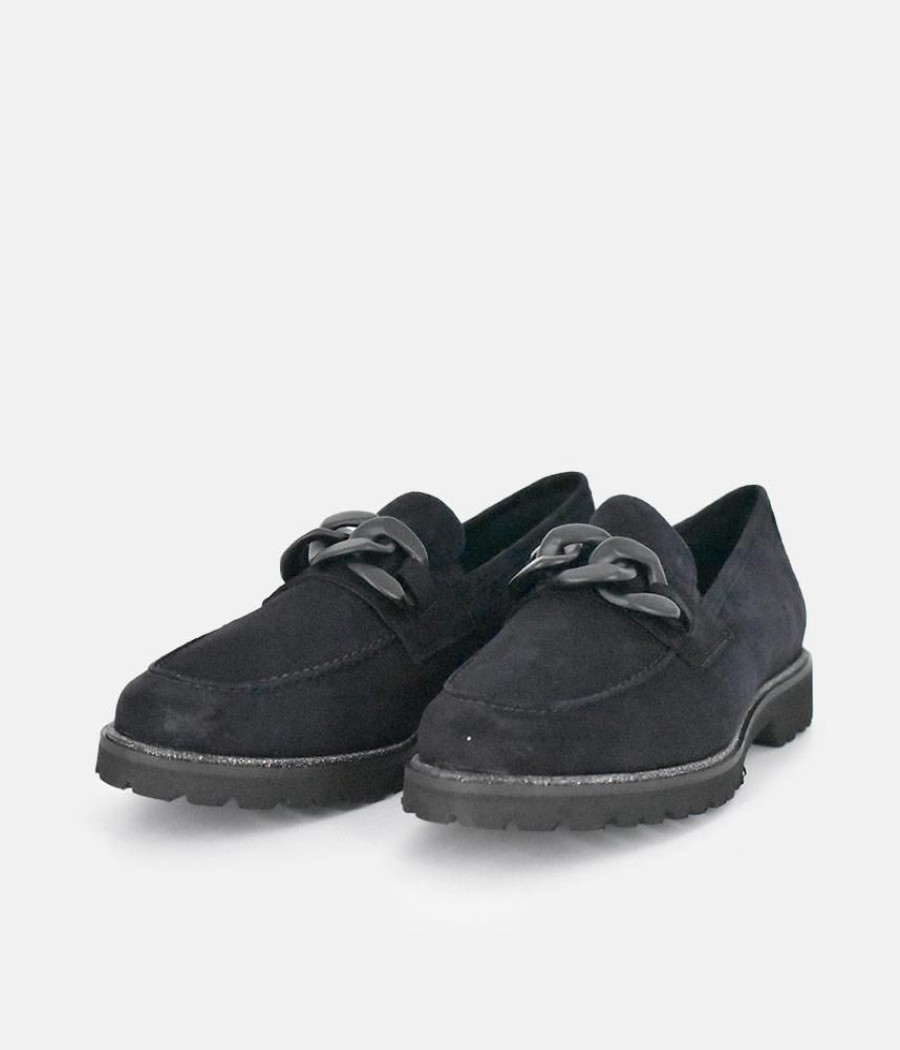 Sioux Sioux Luxe Navy Suede Link Loafer Online