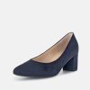 Gabor Gabor Classic Atlantic Navy Suede Block Heels Best