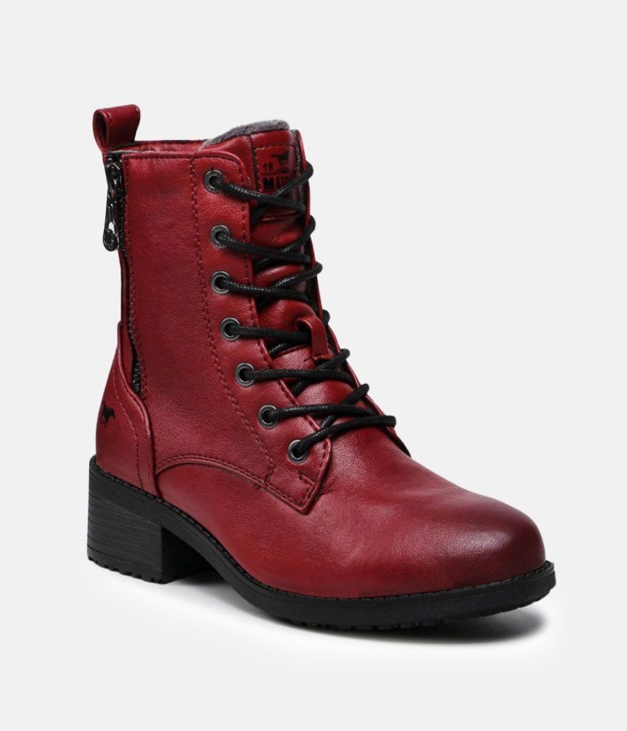 Mustang Mustang Stylish Red Ankle Boots Best