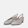 PieSanto Piesanto Stylish Silver Slingback Heels Wholesale