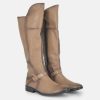 Cinderella Shoes Cinderella Versatile Long Brown Boots Clearance