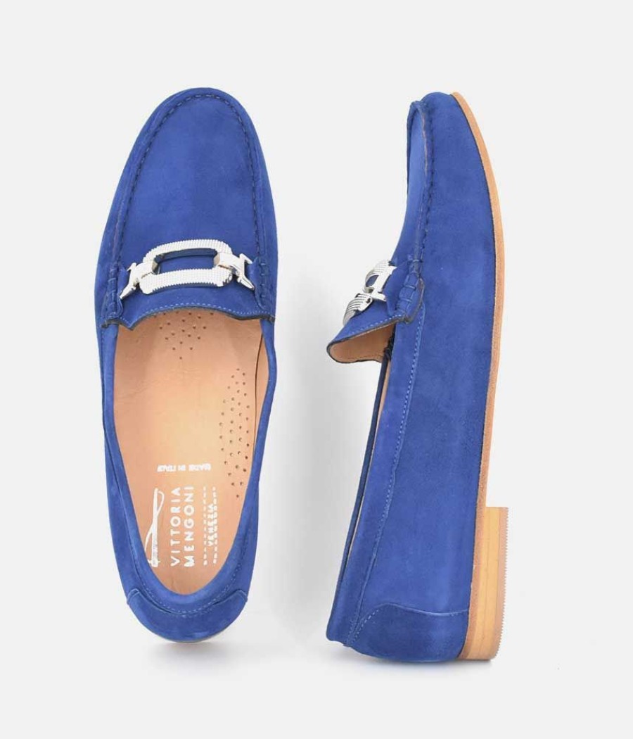 Vittoria Mengoni Vittoria Mengoni Premium Royal Blue Loafers Clearance