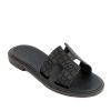 Glaritis Glaritis Stylish Black Daphne Sandals Wholesale