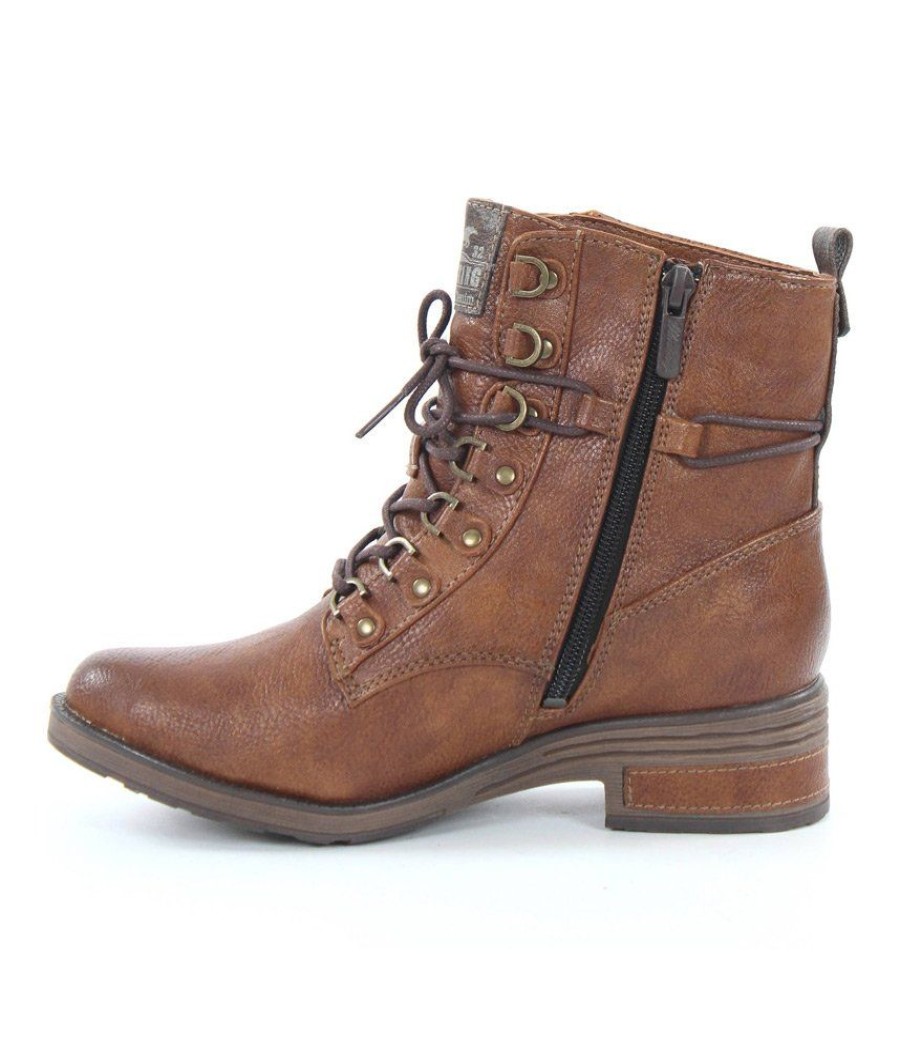 Mustang Mustang Stylish Cognac Ankle Boots Clearance