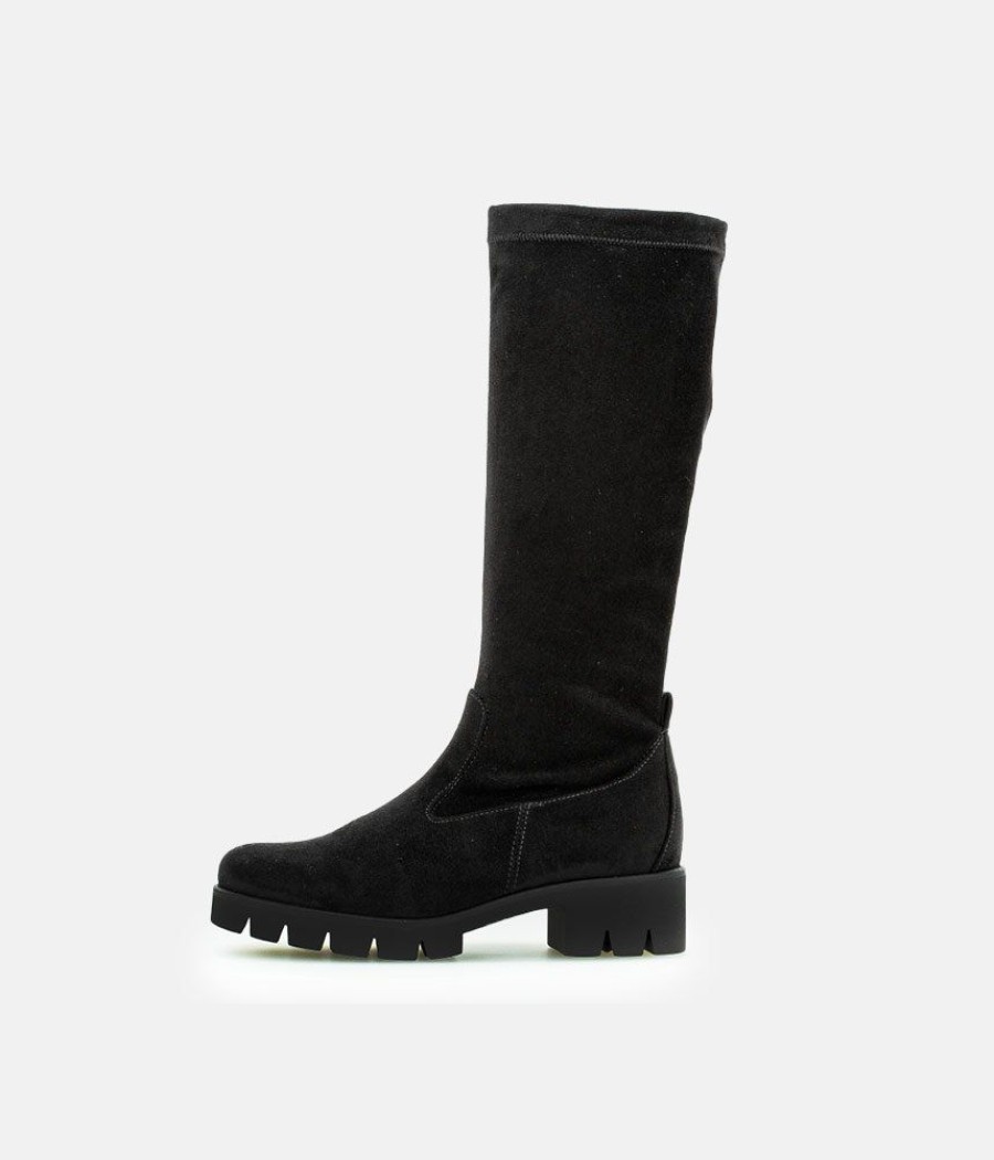 Gabor Gabor Fabulous Long Suede Black Boots Online