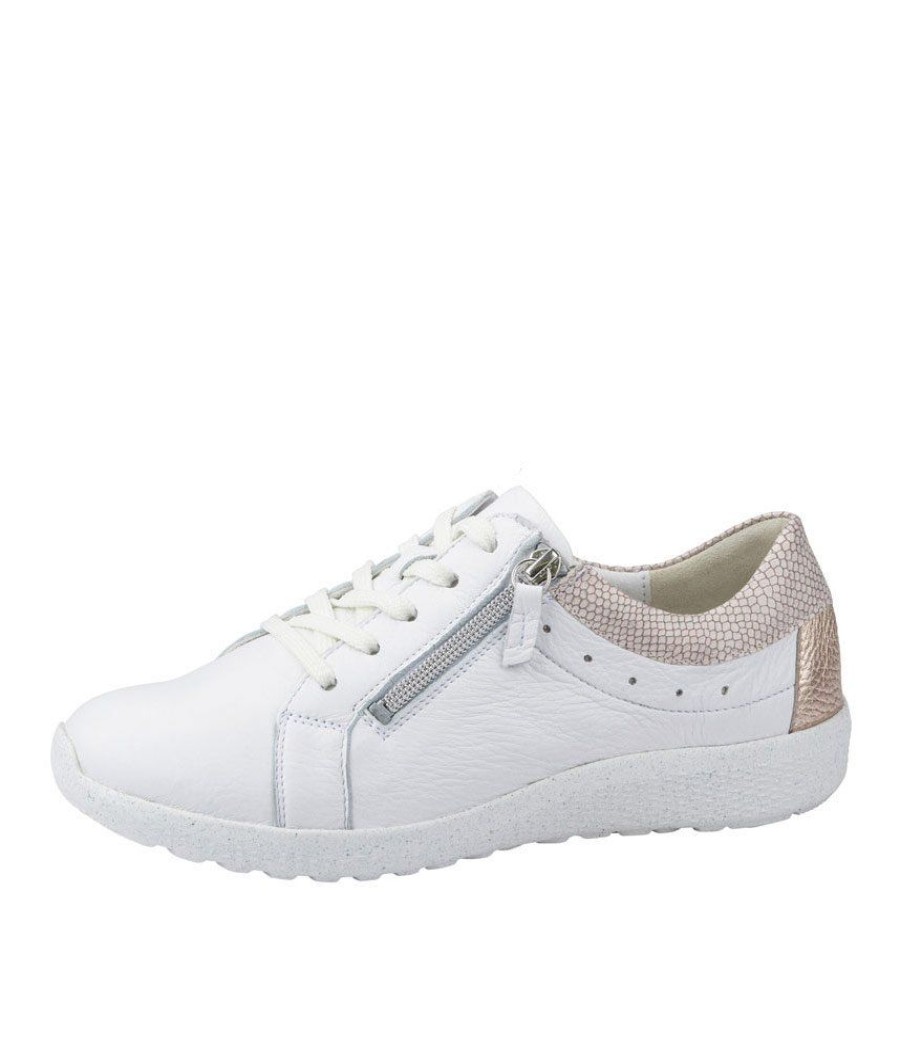 Waldlaufer Waldlaufer Trendy White/Rosegold Sneakers New