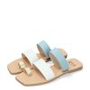 Ria Ria Stylish Multi Blue Toe-Post Sandals Best