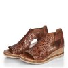 Remonte Remonte Pretty Brown Floral Wedge Sandal Clearance