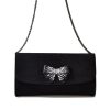 Cinderella Shoes Deluxe Black Party Evening Shoulder Bag With Bow Online