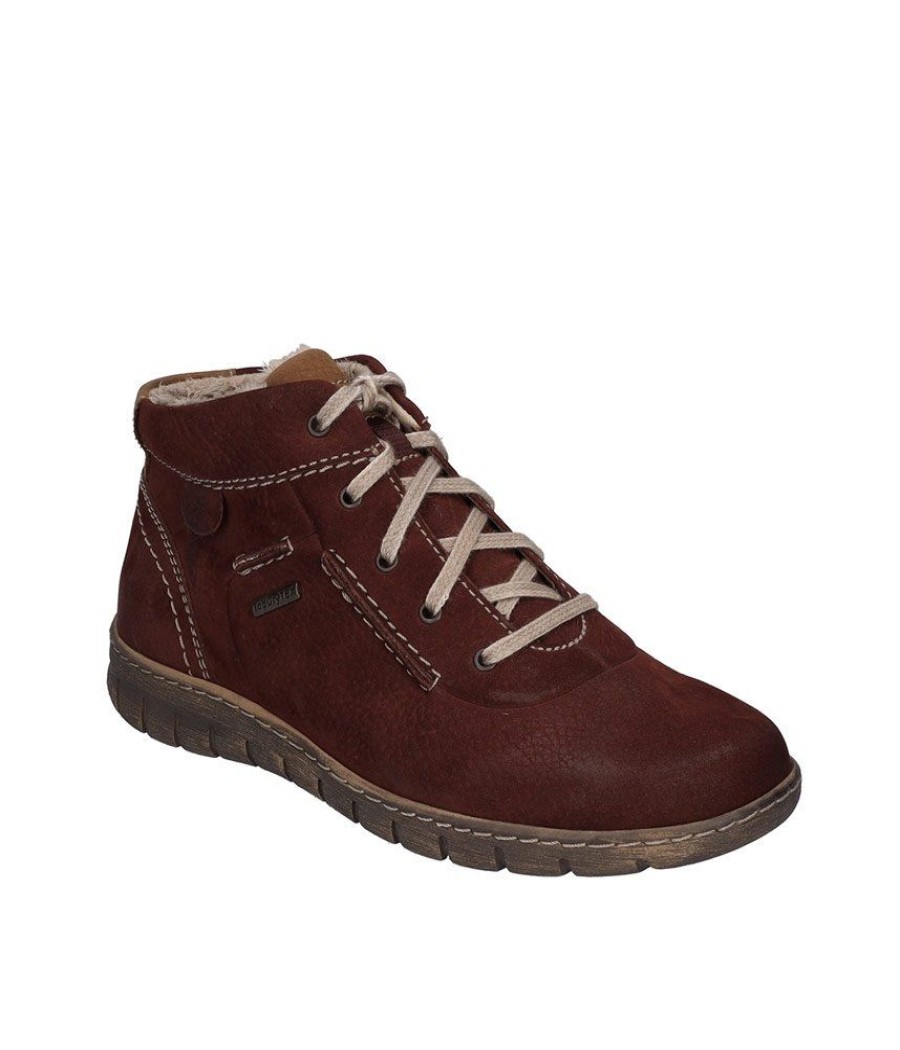 Josef Seibel Josef Seibel Waterproof Burgundy Ankle Boots Best