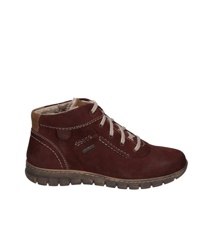 Josef Seibel Josef Seibel Waterproof Burgundy Ankle Boots Best