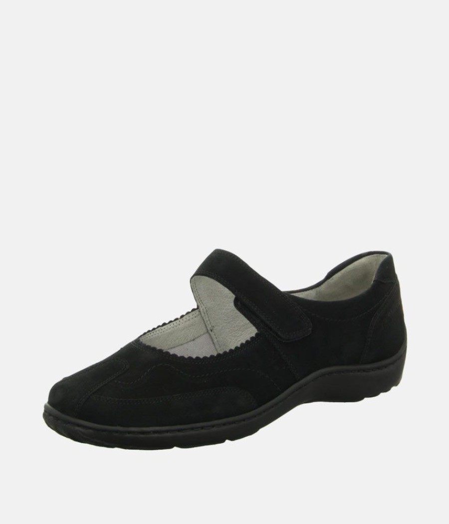 Waldlaufer Waldlaufer Stylish Black Mary Jane Shoes Online