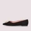 Pretty Ballerina Pretty Ballerina Plush Black Velvet Flats New