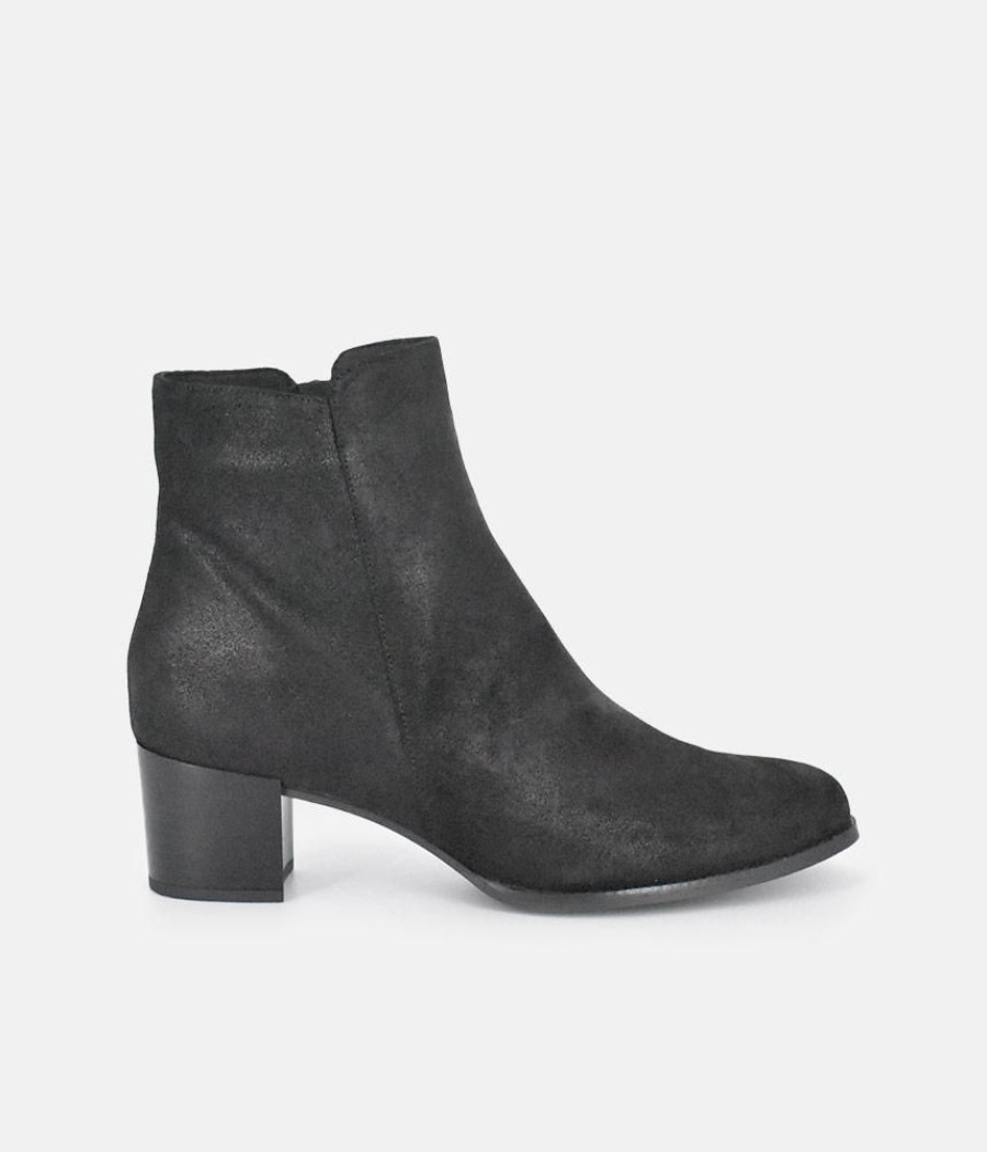 PieSanto Piesanto Stylish Black Block Heel Ankle Boots Online