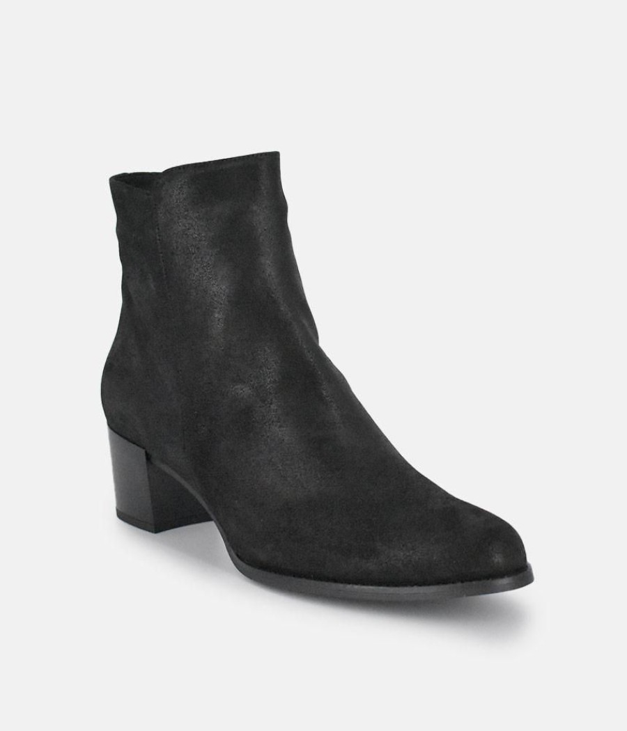 PieSanto Piesanto Stylish Black Block Heel Ankle Boots Online