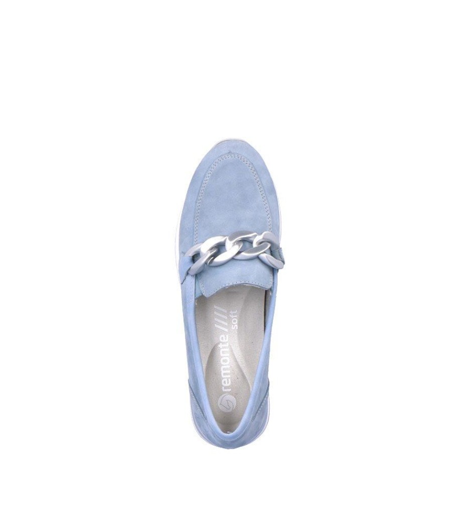 Remonte Remonte Fabulous Sky Blue Slip On Shoe Online