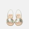 Ria Ria Elegant Metallic Silver Abarca Sandal Online