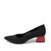 Belle & Lucy Fab Black Pointy Toe Block Heels Hot