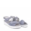 Semler Semler Sky Blue Diamante Wedge Sandals Hot