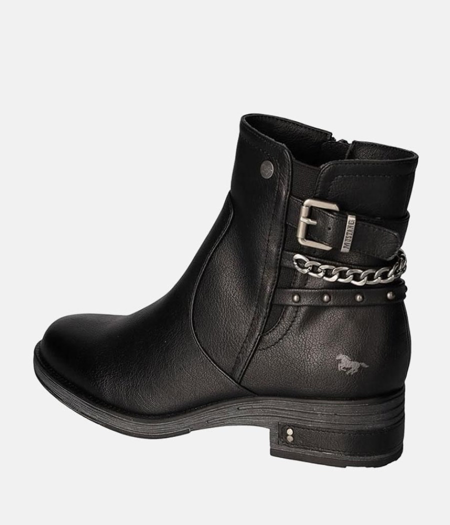 Mustang Mustang Stylish Black Ankle Boots Online