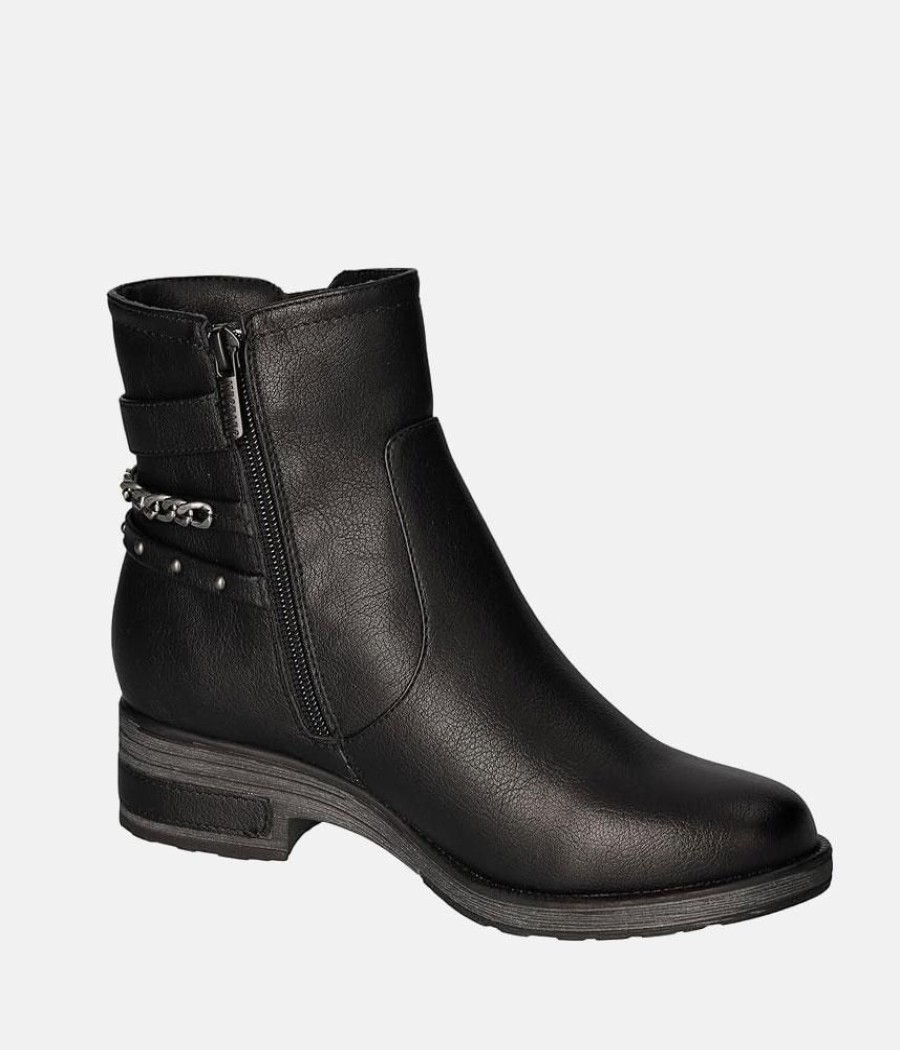 Mustang Mustang Stylish Black Ankle Boots Online