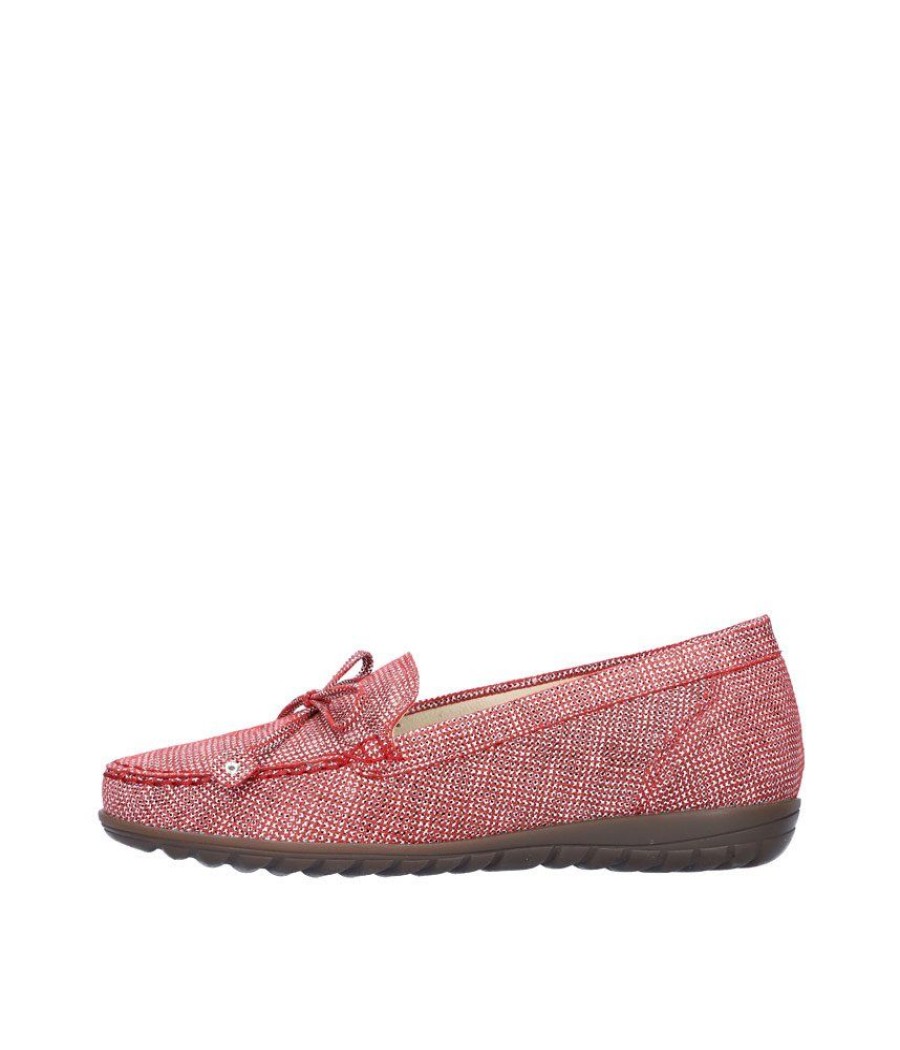 Waldlaufer Waldlaufer Pretty Red Loafer With Bow Detail Wholesale