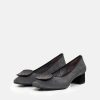 Brenda Zaro Plush Grey Suede Low Block Heel Clearance