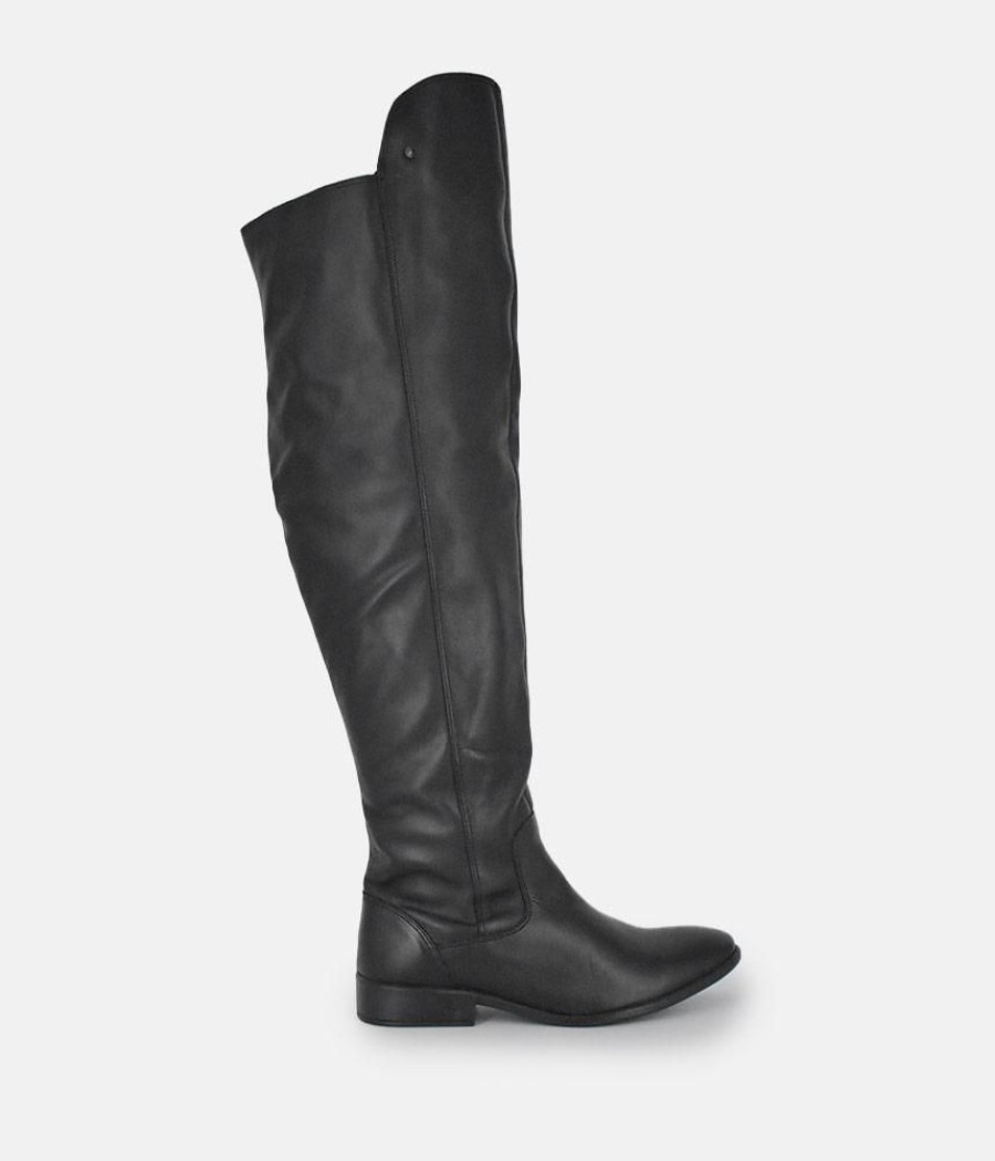 Cinderella Shoes Cinderella Shoes Black Leather Thigh High Boots Online