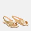 Andres Machado Dressy Gold Slingback Flats Best