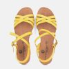 Mustang Mustang Pretty Yellow Strappy Sandals Clearance