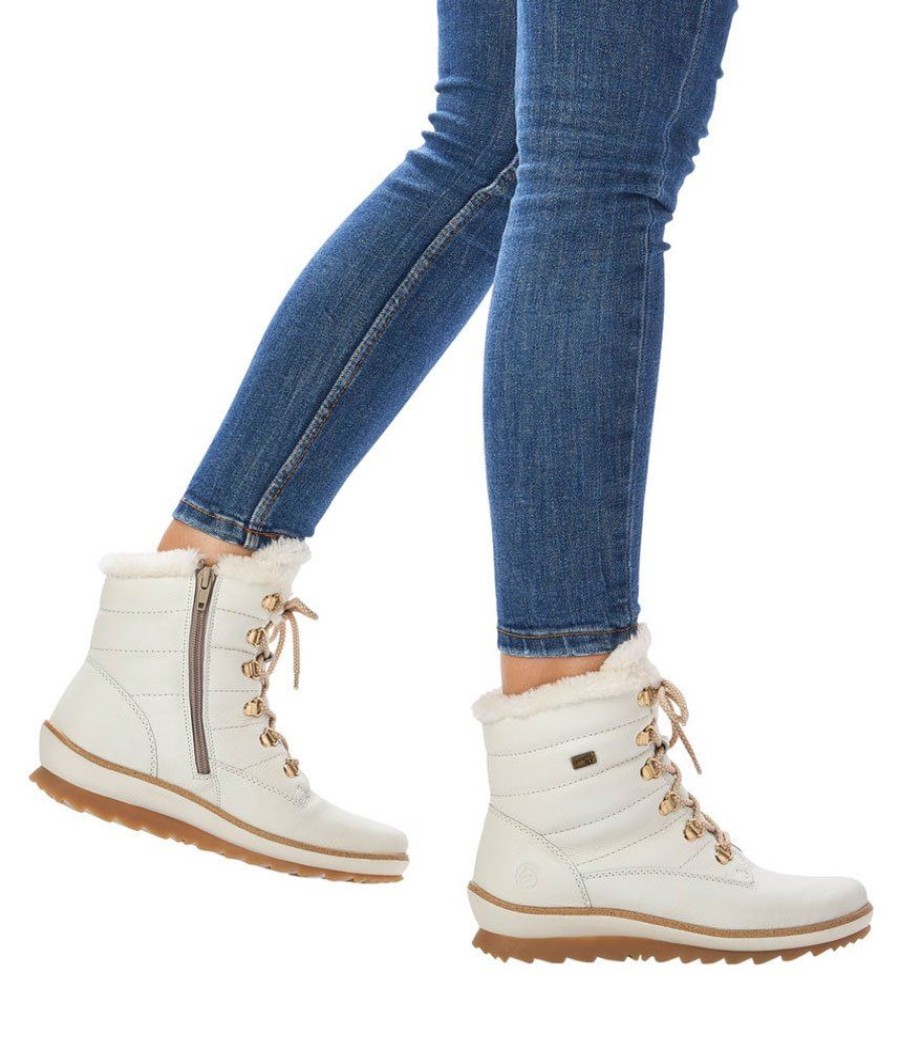 Remonte Remonte Cosy Off White Ankle Boots Clearance