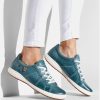 Josef Seibel Josef Seibel Casual Aqua Blue Leather Trainer Best