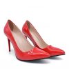 Belle & Lucy Stunning Red Patent Stiletto Heels Online