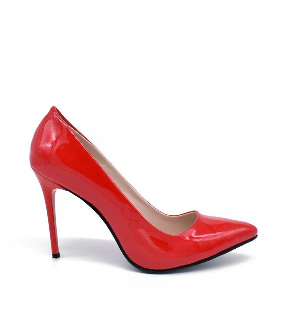 Belle & Lucy Stunning Red Patent Stiletto Heels Online