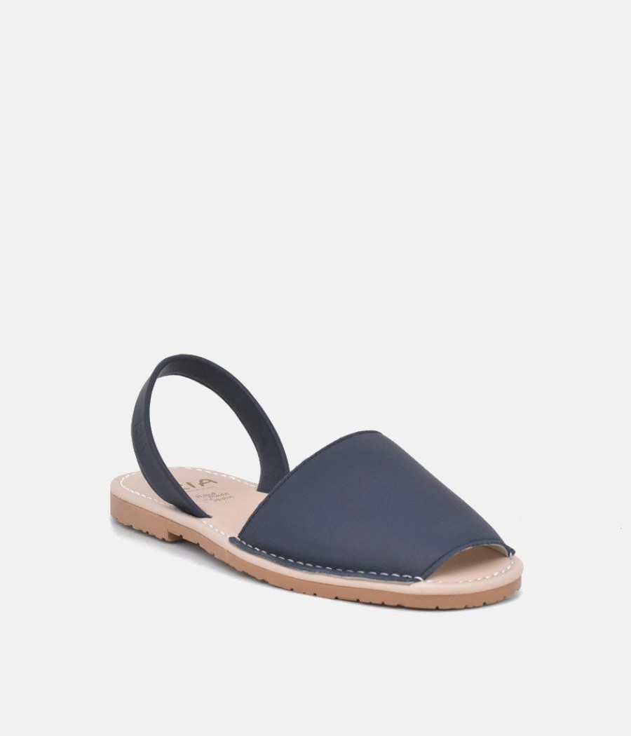 Ria Ria Plush Navy Abarca Sandals Online