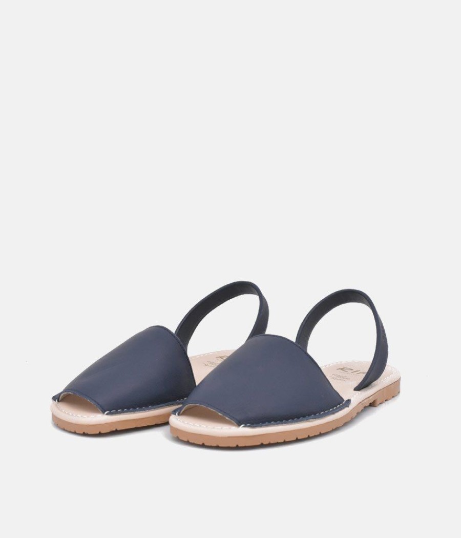 Ria Ria Plush Navy Abarca Sandals Online