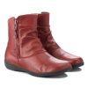 Josef Seibel Josef Seibel Stylish Carmine Red Leather Slouch Boots Hot