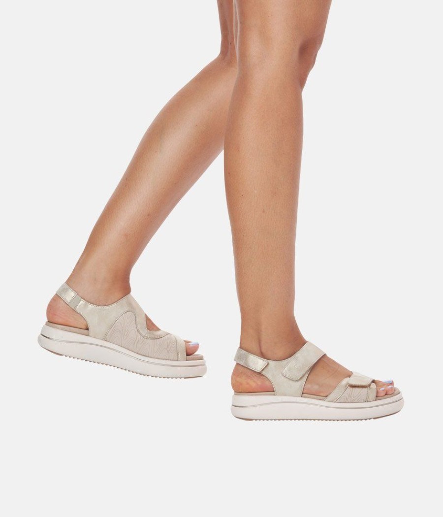 Remonte Remonte Sporty Stone Beige Sandals Online