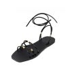 Glaritis Glaritis Gorgeous Strappy Black Europa Sandals Hot