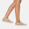 Remonte Remonte Stylish Beige/Gold Lace Up Trainers New