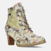 Laura Vita Laura Vita Pretty Beige Multi Colour Ankle Boots New