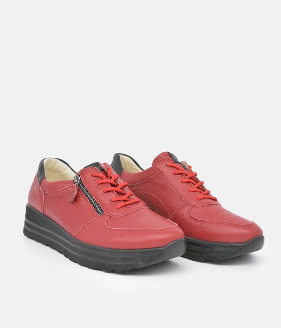 Waldlaufer Waldlaufer Sporty Ruby Red Sneakers Clearance