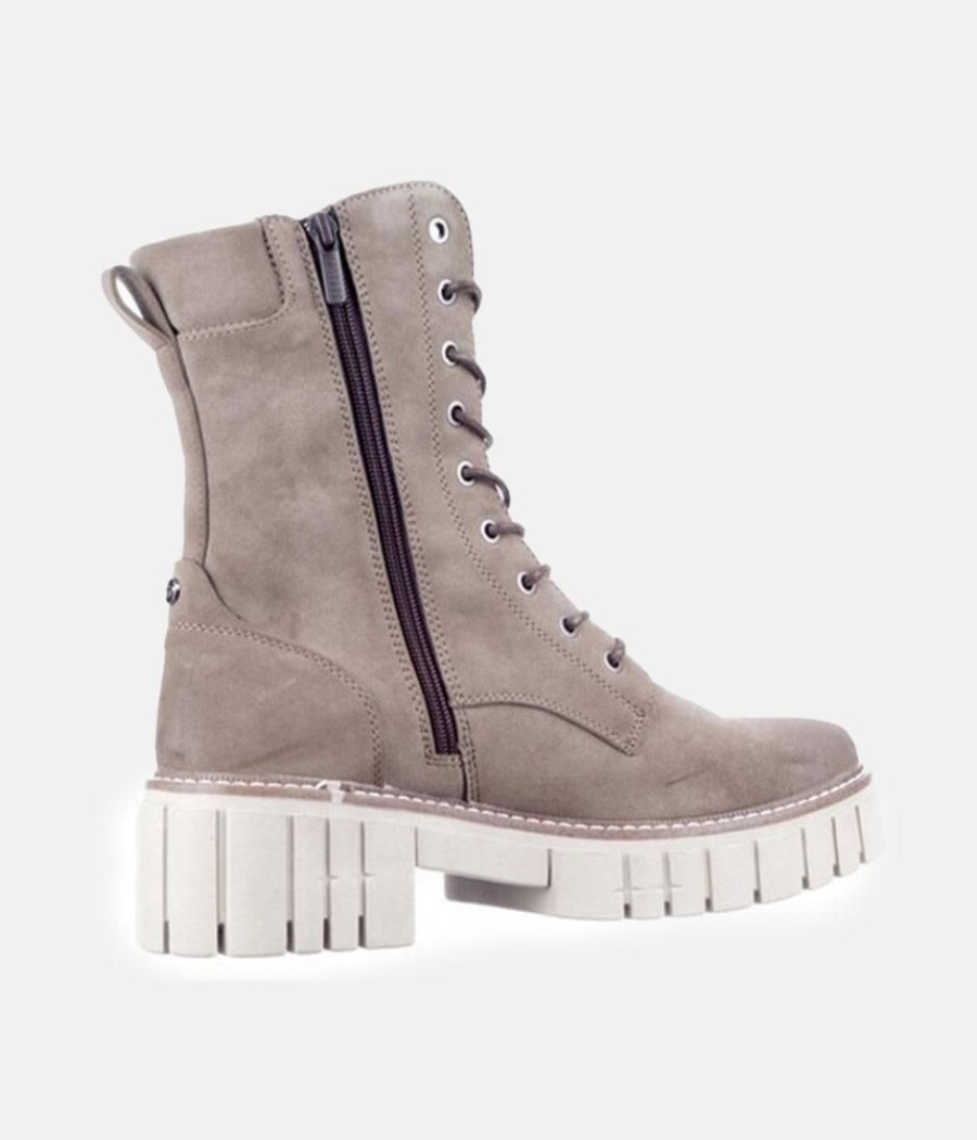 Mustang Mustang Taupe Platform Ankle Boots Clearance