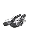 Belle & Lucy Fabulous Slip On Clear Pvc Heels Online