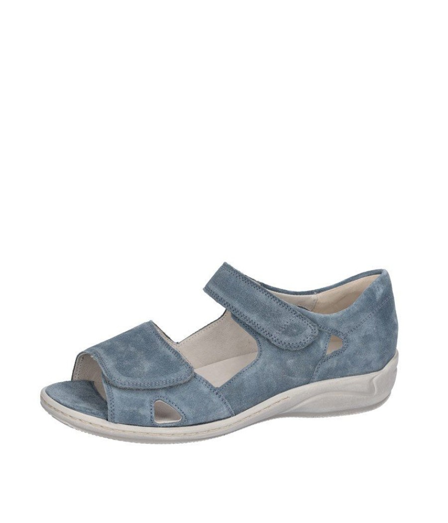 Waldlaufer Waldlaufer Denim Blue Wide Fitting Sandal Wholesale