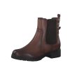 Tamaris Tamaris Cognac Leather Chelsea Style Ankle Boots Clearance