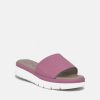 Tamaris Tamaris Comfort Lilac Pink Quilted Slip On Sandals Wholesale