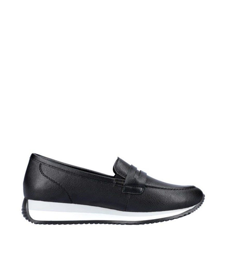 Remonte Remonte Black Sporty Slip On Shoes Best